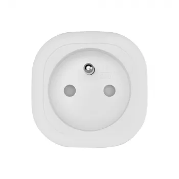 Ficha de alimentação Omajin OSP-FR-01-EC padrão europeu, com terra, modelo OSP-FR-01-EC