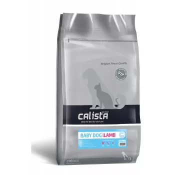Ração seca para cães CALISTA Baby Dog Lamb 12 kg — receita de cordeiro para cachorros, 28% proteína, 19% gordura