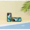 Capa de proteção iKins para Samsung Galaxy Note 20 Ultra — design ágata aquática