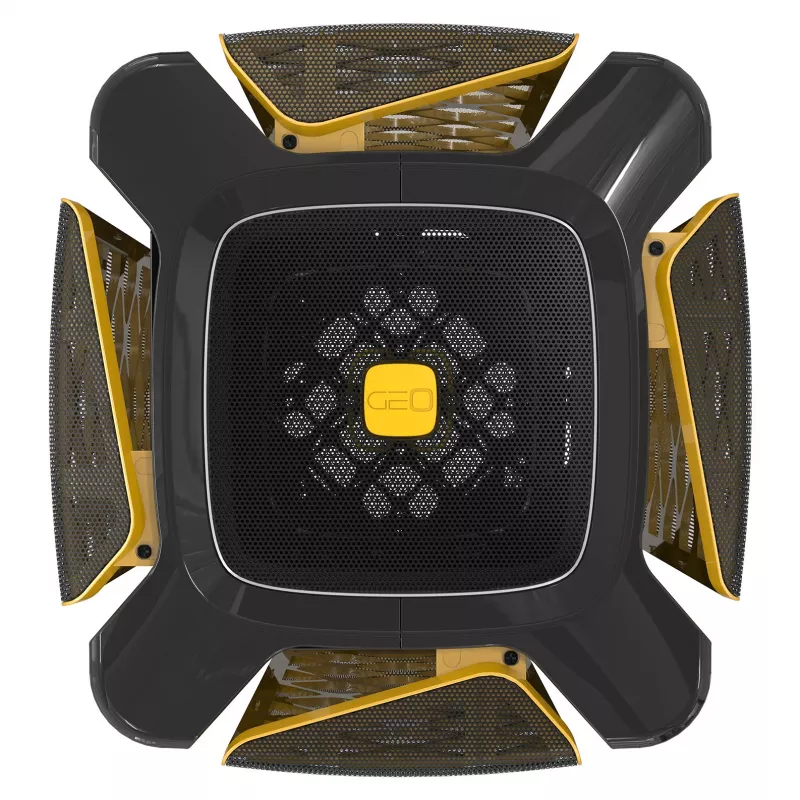 Caixa de computador Geometric Future M2 THE ARK Caixa Mini-ITX preta