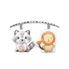 Cadeira de bebé Lionelo OTTO COZY cinzento — cadeira de bebé compacta, assento macio, cinto de segurança