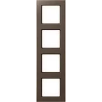 Jung moldura 4 módulos moca horizontal/vertical AC 584 MO (AC584MO)