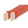 Digitus DK-1644-A-020-R-10 Cabo patch CAT 6A S/FTP 2 m, vermelho, pack de 10