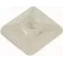 Cimco 181382 base de fixação para abraçadeiras, 19 x 19 mm, natural, adesiva/aparafusável
