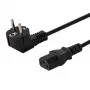 Savio CL-98 cabo de alimentação, Schuko para IEC C13, 1,8 m, preto