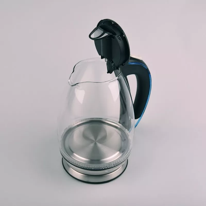 Chaleira Maestro MR-054, 1,7 l, 2200 W, caixa de vidro, retroiluminação azul, resistência oculta