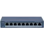 Switch de rede Hikvision DS-3E1309P-EI(B) 8 portas 100 Mbps com 110W PoE
