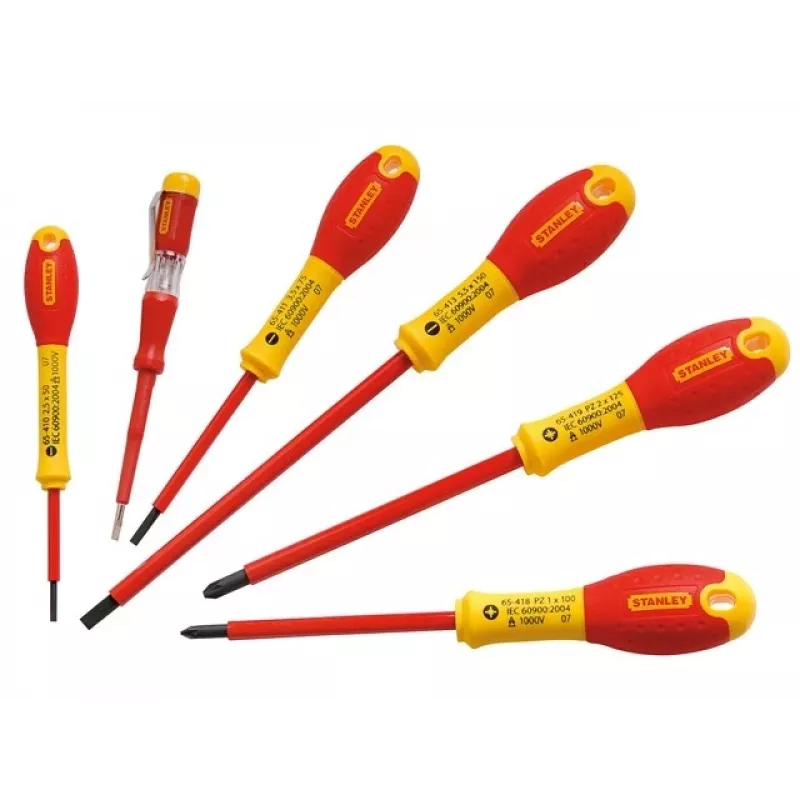 Conjunto de chaves de fenda isoladas Pozidriv Stanley FATMAX 0-65-443