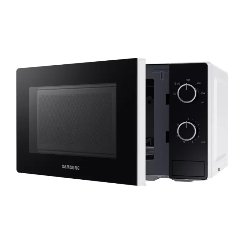 Micro-ondas solo Samsung MS20A3010AH, bancada, capacidade 20 L, 700 W, botão rotativo, preto