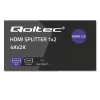 Qoltec 51797 Splitter HDMI ativo 2 x HDMI 4K x 2K | 6 Gb/s | 60 Hz