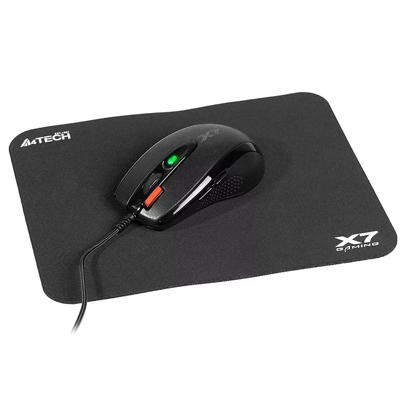 Rato gaming A4Tech X-7120 USB Type-A ambidestro 2000 DPI, 3 ms, com fio, preto