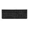 Teclado CHERRY KC 1000 universal USB checo preto