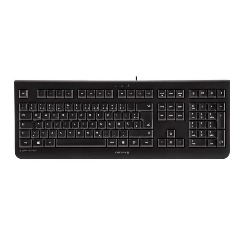 Teclado CHERRY KC 1000 universal USB checo preto
