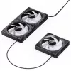 Ventoinha de caixa 120mm Jonsbo ZK-120B ARGB preto, 120mm, iluminação ARGB