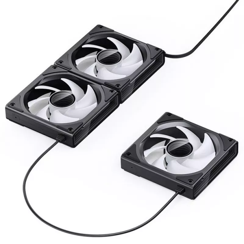 Ventoinha de caixa 120mm Jonsbo ZK-120B ARGB preto, 120mm, iluminação ARGB