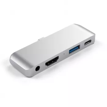 Hub Satechi Aluminum USB-C para iPad Pro prateado