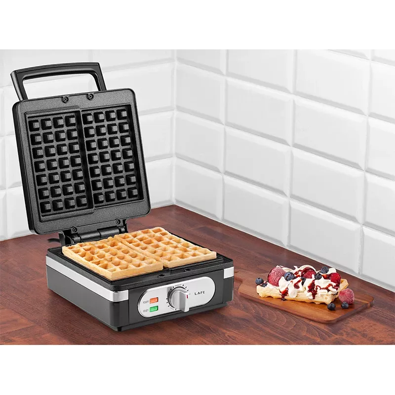 Máquina de waffles LAFE WaffleMaster GFB-003 1400W com placas antiaderentes