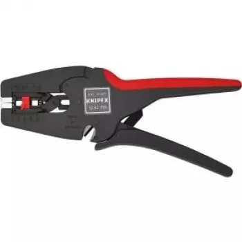 Alicate de descarnar autoajustável Knipex MultiStrip10 alicate de descarnar automático, para remoção profissional de isolamento em condutores de 0,03 a 10,0 mm², 12 42 195 SB (12 42 195 SB)
