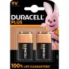Duracell Plus pilha de 9V (MN1604 / 6LR61), 2 unidades
