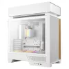 Caixa de PC de secretária DeepCool CL6600 WH — branca, suporta fontes de alimentação ATX/PS2/SFX/SFX-L, 140 mm à frente, 120/140 mm no topo/traseira, unidades de 2,5 polegadas e 3,5 polegadas