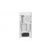 Caixa para PC DeepCool CG580 4F V2 Midi Tower branca — ATX, vidro temperado, 3 ventoinhas laterais de 120 mm, suporte para radiador lateral de 360 mm