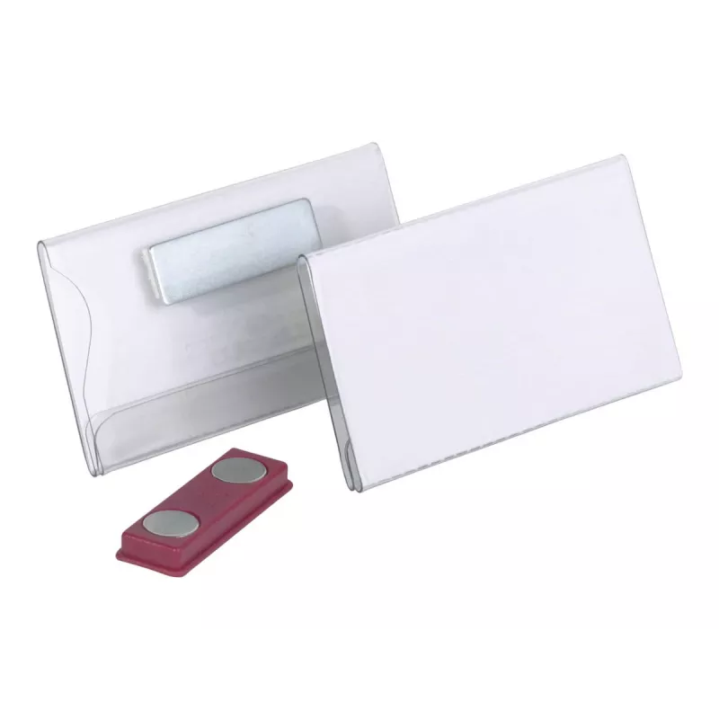 Durable Placa de Nome Magnética 40 x 75 mm
