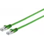 Cabo Ethernet RJ45 Cat.7 plano ShiverPeaks 75511-SLG fino 1 m verde