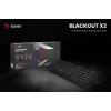 Teclado mecânico gaming SAVIO BLACKOUT X2 BROWN 61 teclas 60% USB QWERTY RGB Outemu Brown