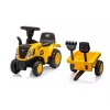 Veículo CAT trator com atrelado amarelo para montar