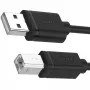 Cabo USB 2.0 Unitek Y-C420GBK, USB-A para USB-B, 3 m, preto