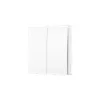 Interruptor de luz inteligente TP-Link Tapo 2-Gang 1-Way, Inclinação, Branco, 91.5 mm, 100.5 mm, 55.5 mm, 200 g