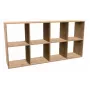 Top E Shop MALAX 2X4 ARTISAN estante para livros para sala de estar