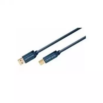 Cabo USB ClickTronic 1,8 m USB3.0 A – B m/m 1,8 m USB-A USB-B azul (70092)