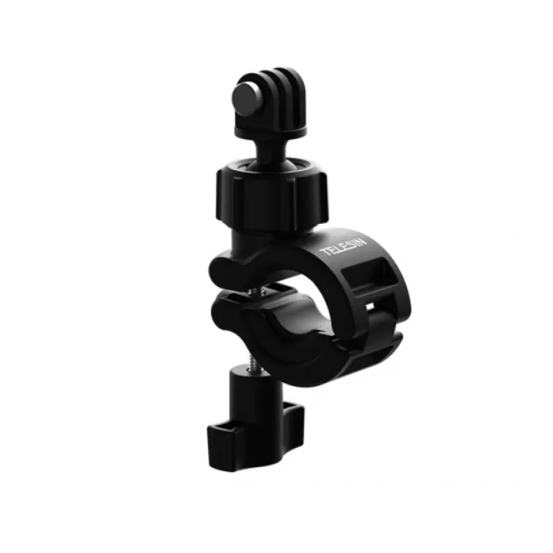 Telesin DJ-HBM-001 suporte de bicicleta para câmaras de ação, rotação de 360°, para guiadores de 20-32 mm, preto