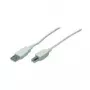 M-CAB - Cabo USB - USB Tipo A, 4 pinos (M) - USB Tipo B, 4 pinos (M) - 3,0 m - Cinzento (7100039)