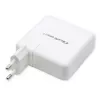 Carregador GaN Qoltec FAST 108W | 5-20V | 3-4.7A | USB C | branco