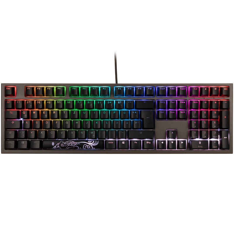 Teclado Ducky Shine 7, gaming, USB, cinzento