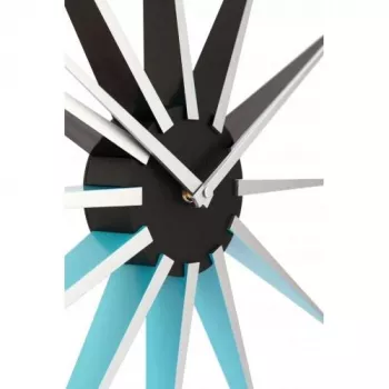 NeXtime Relógio 3051bl Nova, Ø50 cm, parede, preto/azul