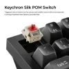 Teclado mecânico Keychron Q1 Ultra 8K — formato 75%, USB + RF sem fios + Bluetooth, RGB LED, preto