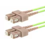 Cabo de fibra ótica LOGON AL5SCSC05I/5I OM5 5 m SC–SC 50 µm full duplex verde-claro