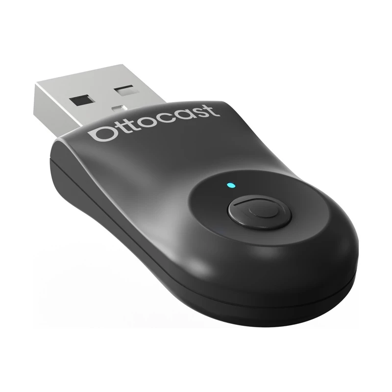 Adaptador 2 em 1 Bluetooth e Wi-Fi para automóvel, Ottocast CA505-T, sem fios