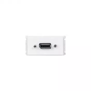 Placa de parede Vivolink WI221268 com tomada DisplayPort, branca