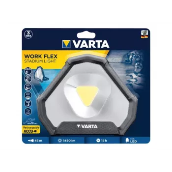 Luminária de trabalho autónoma Varta Work Flex preto