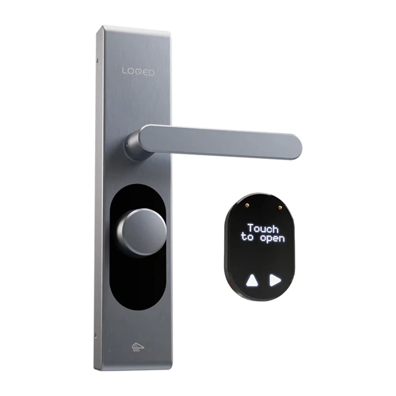 Fechadura inteligente Shelly LOQED Touch aço inoxidável acesso sem chave, controlo por touchpad, integração Smart Home