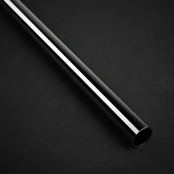Tubo rígido de latão Bitspower None Chamfer 12mm AD, 500mm - brilho preto