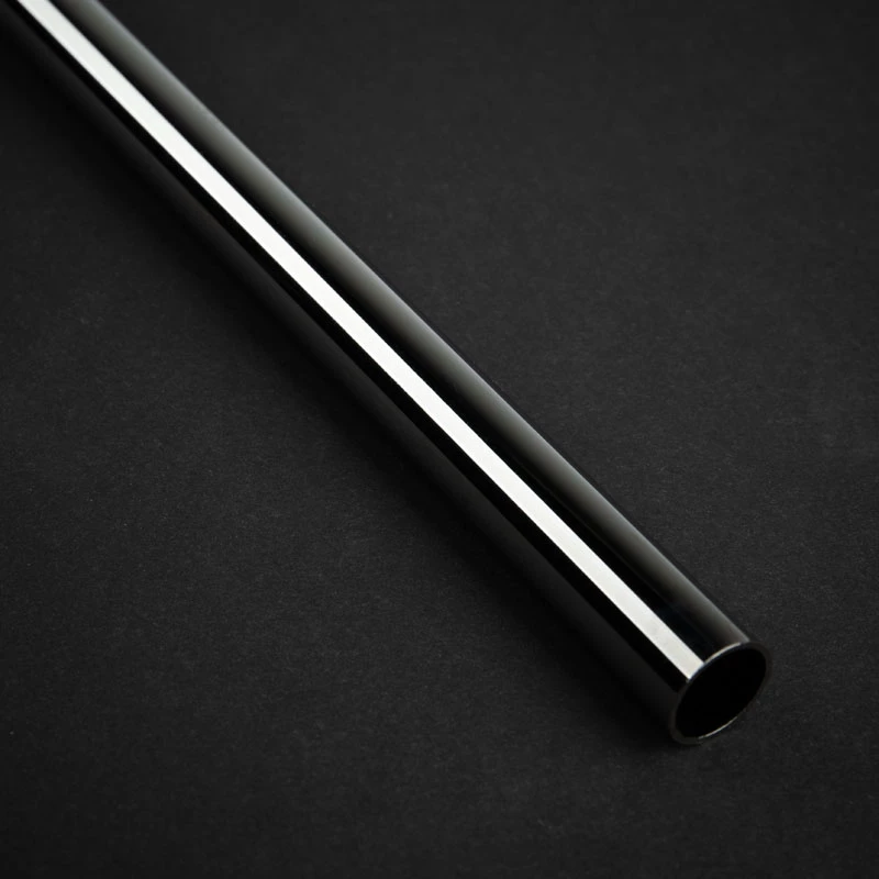 Tubo rígido de latão Bitspower None Chamfer 12mm AD, 500mm - brilho preto