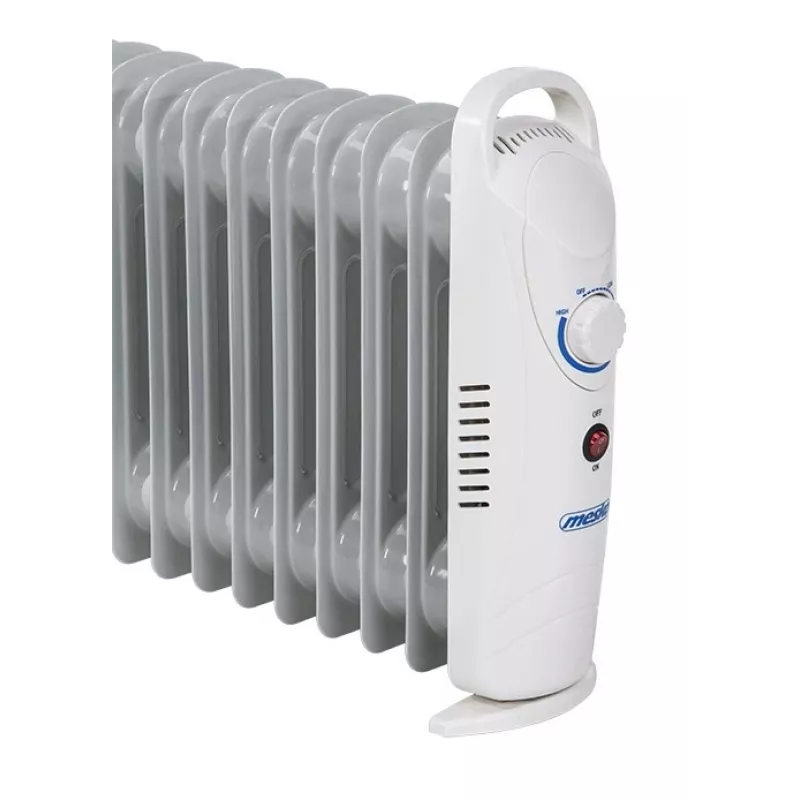Mesko MS 7806 aquecedor elétrico ventilador Radiador a óleo, Interior, Branco, 1200 W
