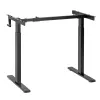 Secretária Maclean, ajuste de altura manual, sem tampo, para trabalho sentado e de pé, máx. 60 kg, altura máx. 120 cm, MC-790NB