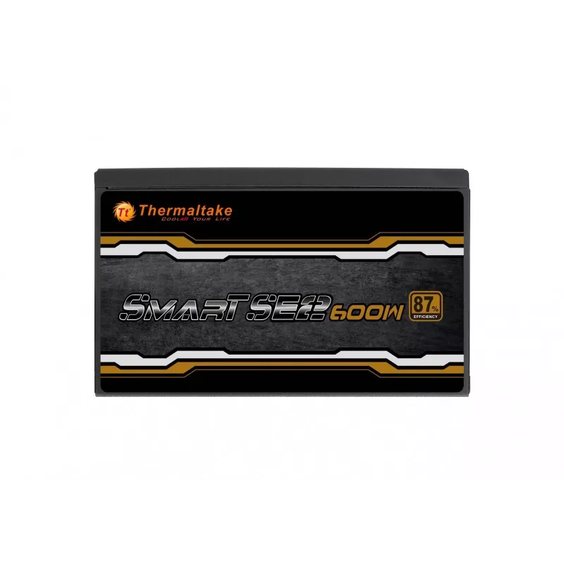 Fonte de alimentação Thermaltake Smart SE2 600W ATX semimodular, 86% de eficiência, ventoinha de 120 mm