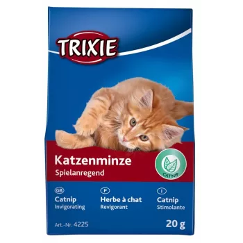 Snack de erva-gateira Trixie 4225 — 20 g delícia vegetal de erva e legumes para gatos adultos, embalagem de cartão